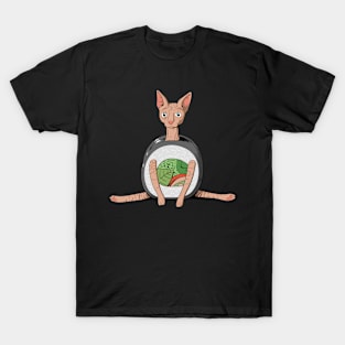 Sphynx Cat Sushi Roll T-Shirt